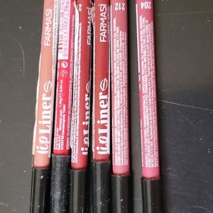 Set of 6 Farmasi Lip Liners